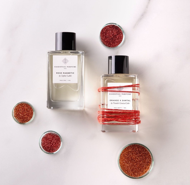 Essential Parfums profumi Rose Magnetic e Orange X Santal