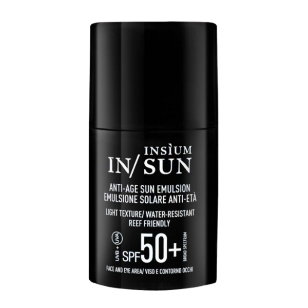 Insium Emulsione Solare Anti-Età SPF 50 Protezione Alta Viso e contorno Occhi