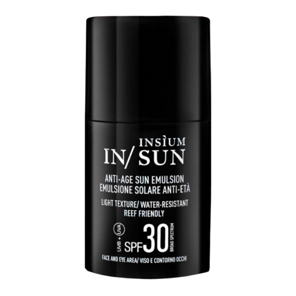 Insium Emulsione Solare Anti-Età SPF 30 Viso e contorno Occhi
